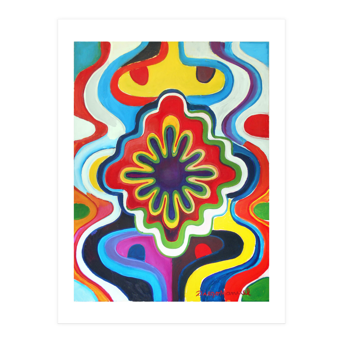 Graffiti Con Flor (Print Only)