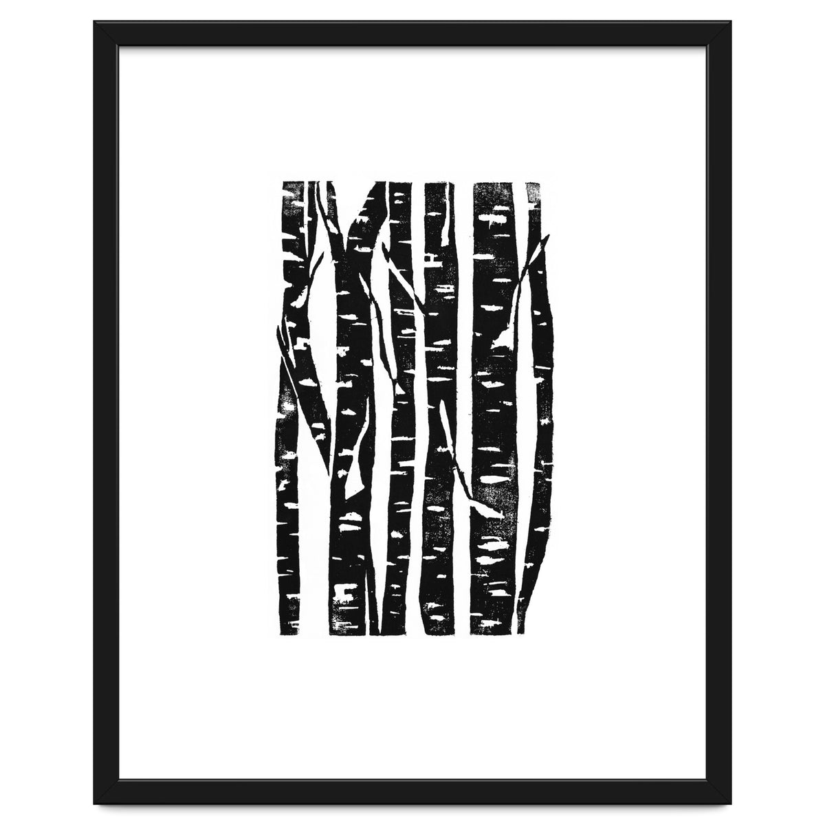 Woodcut Birches