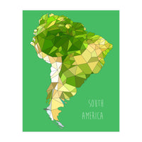 SOUTH AMERICA – Green (Print Only)
