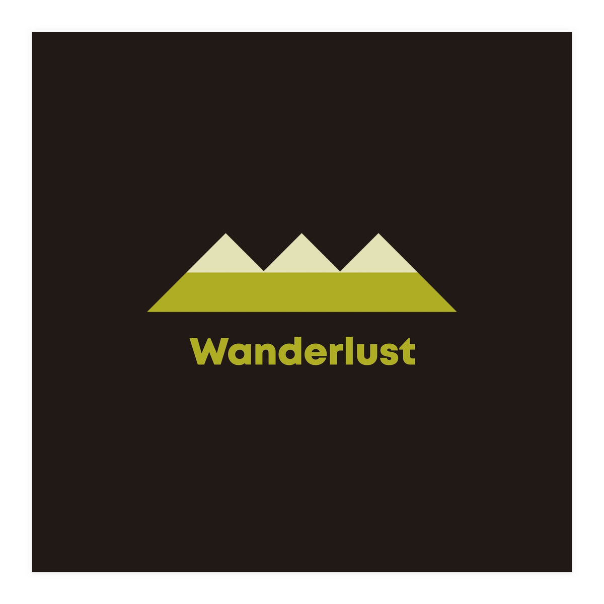 Wanderlust | modern typography (Print Only)