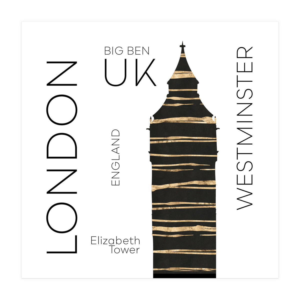 Urban Art LONDON Big Ben (Print Only)