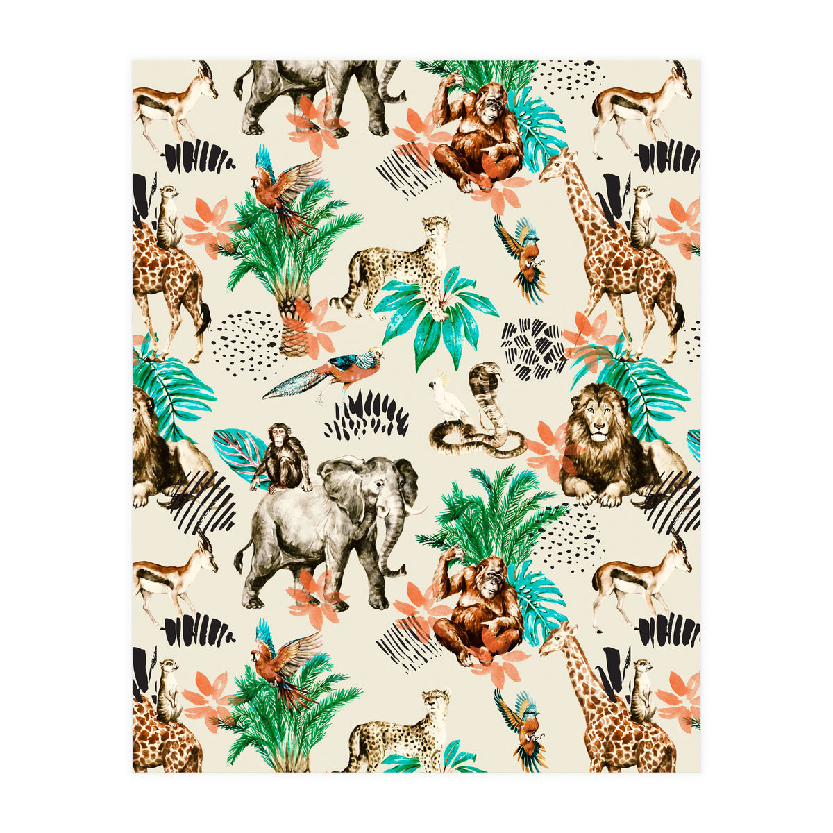 Wild animals 01 (Print Only)