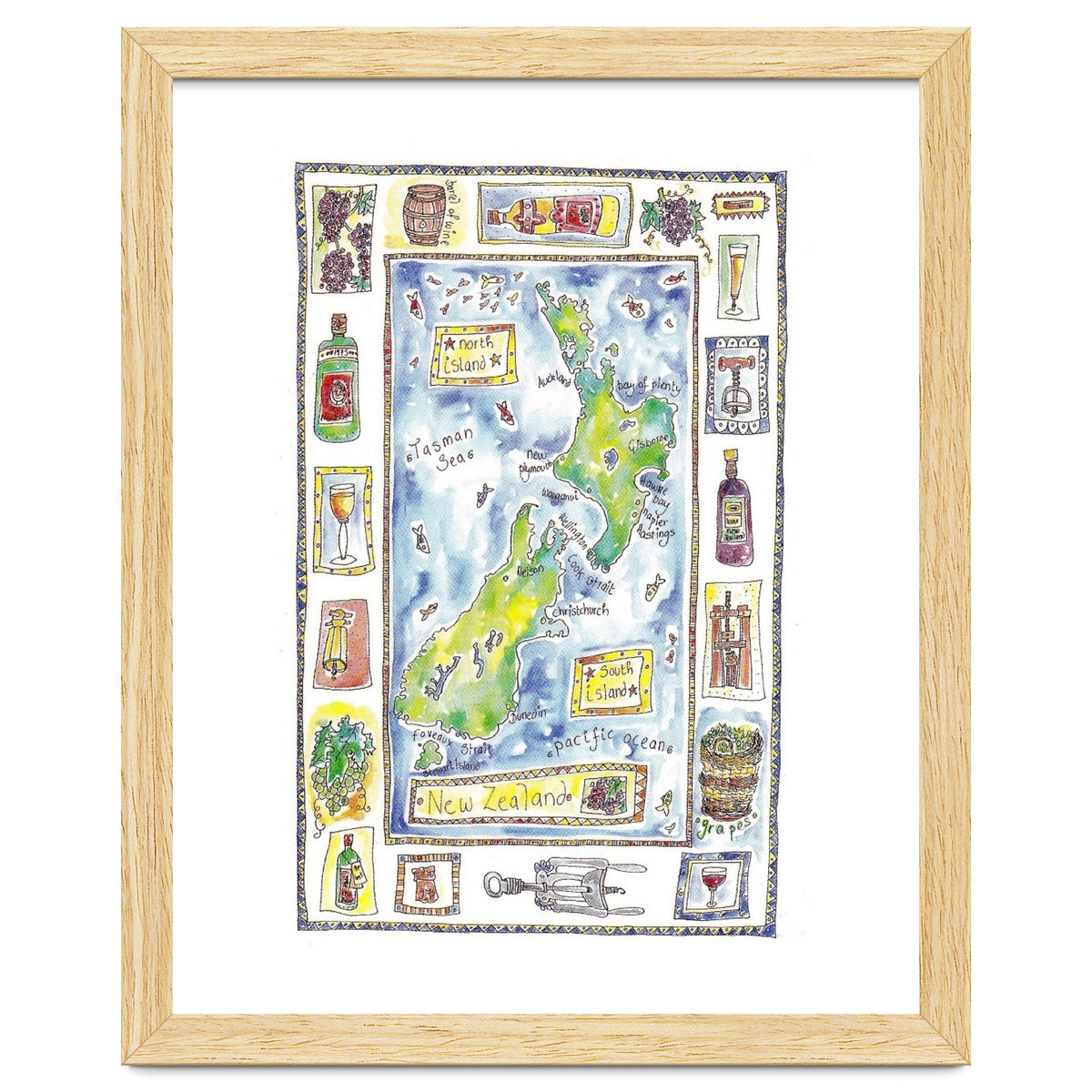 A wine map of New Zealand