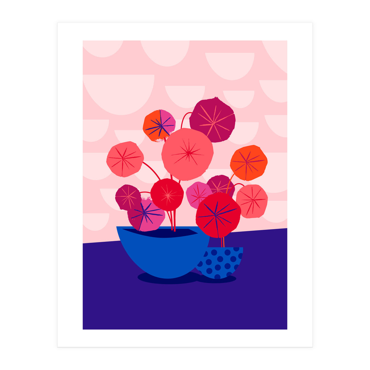 Pileas in Red and Pink (Print Only)