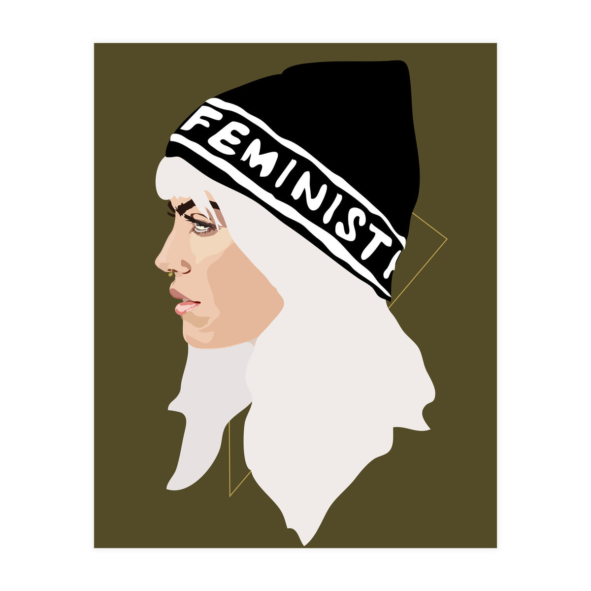 Feminist (gold) (Print Only)
