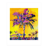 Purple Palm with Fish (Print Only) thumbnail