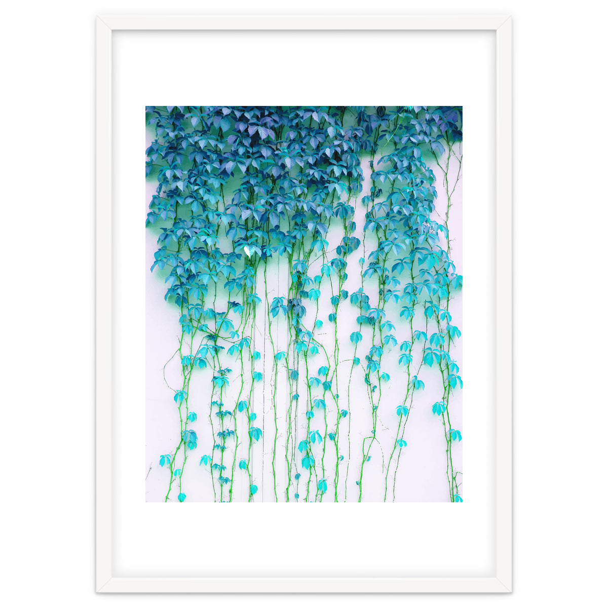 Average Absence, Botanical Minimal Nature Creepers Plants, Tropical Watercolor Bohemian Painting