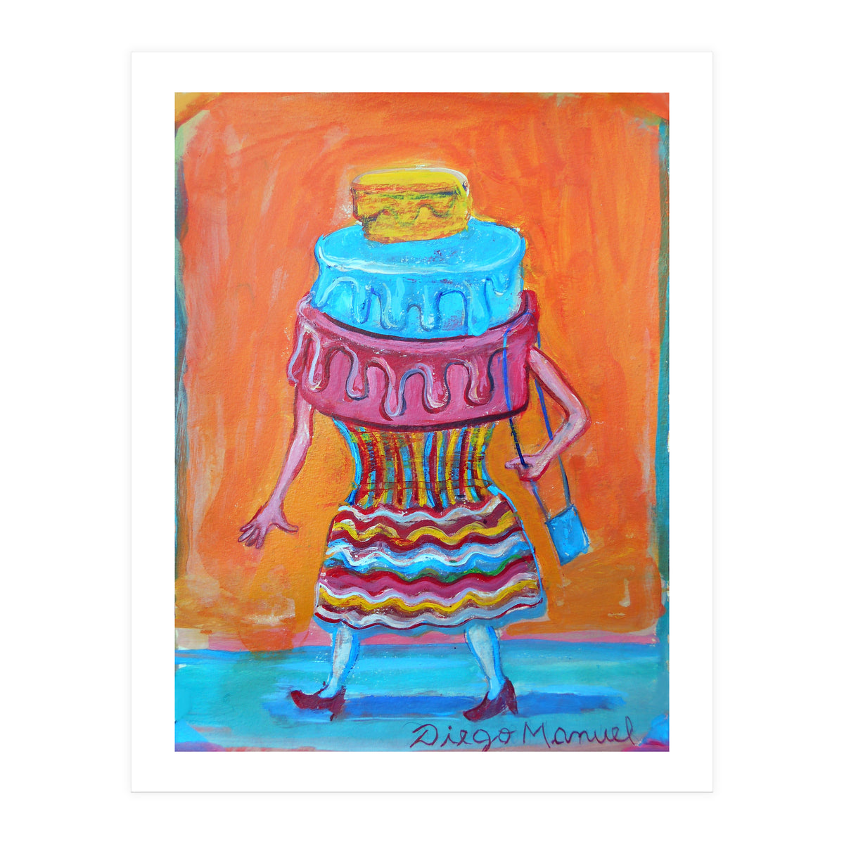 Mujer Pastel (Print Only)