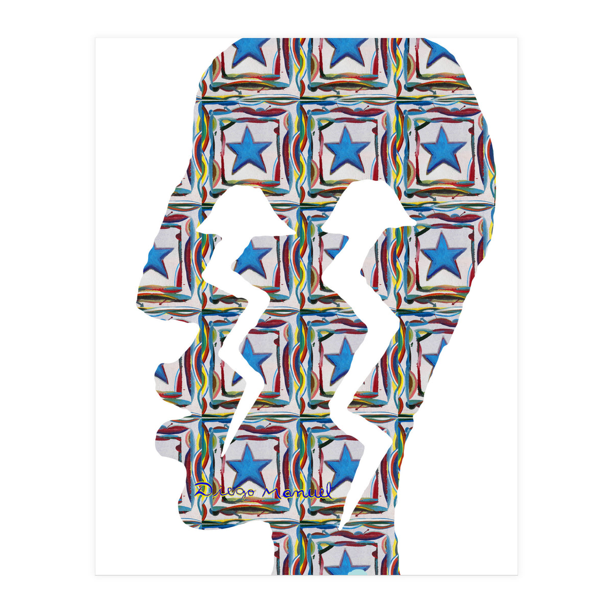 Perfil Con Rayos 12  (Print Only)