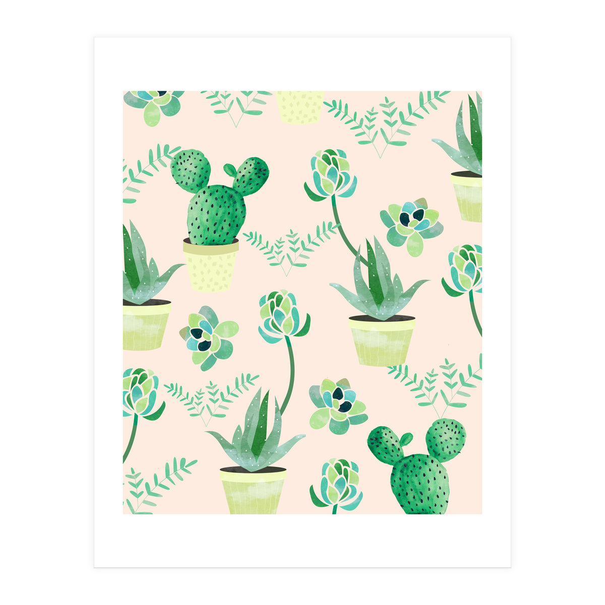 Cactus Pattern (Print Only)