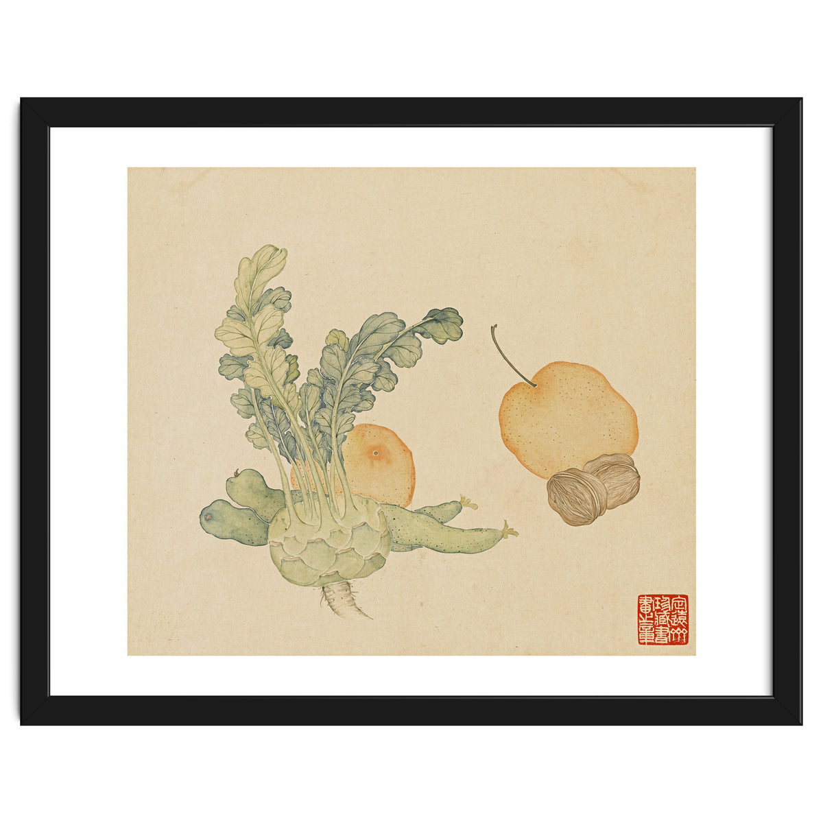 Wang Chengpi ~flowers And Vegetables, Vegetables, Fruits, Epiphyllum, Pears, Peppers