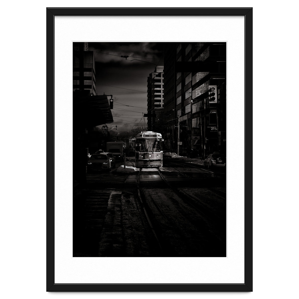 The 512 St. Clair Streetcar Toronto Canada Toned Version