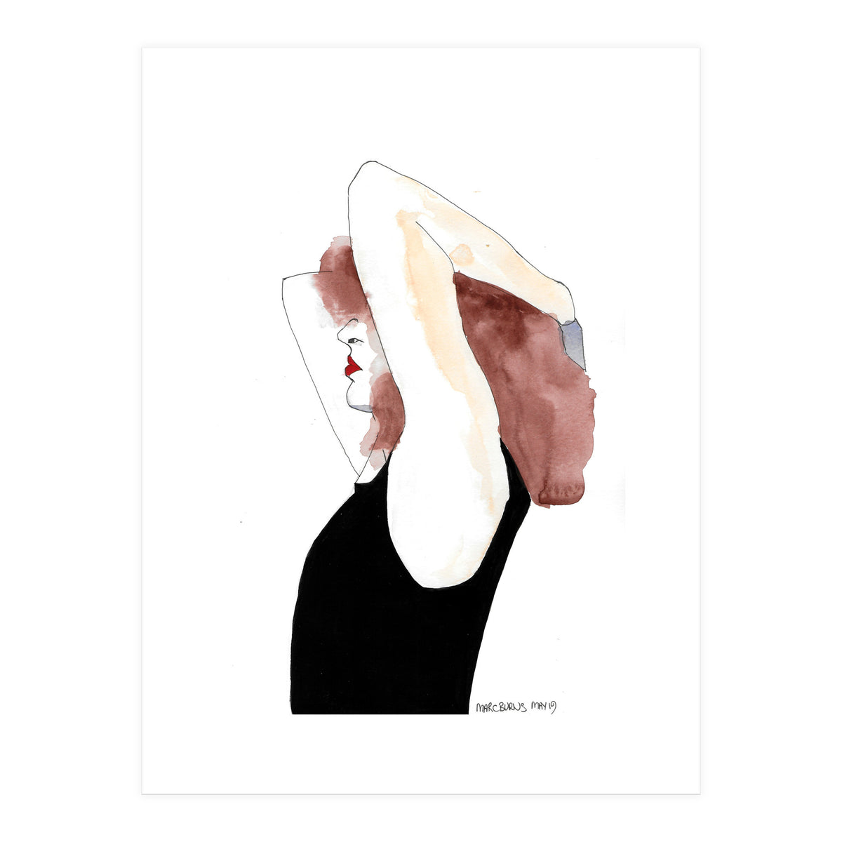 Untitled #6 - Woman in a black vest (Print Only)