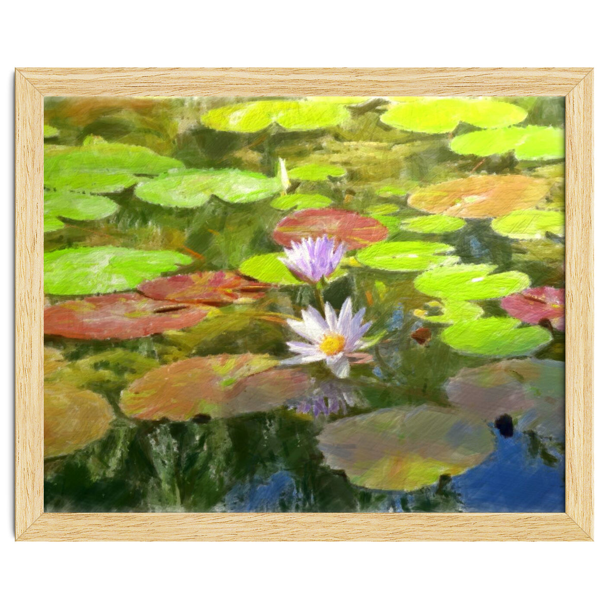 Floating in the water