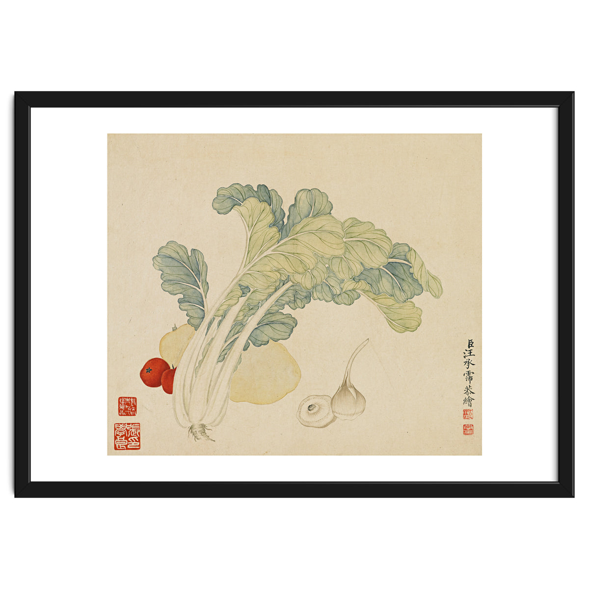 Wang Chengyu ~flowers, Vegetables, Chinese Cabbage, Potatoes, Garlic, Tomatoes, Vegetables