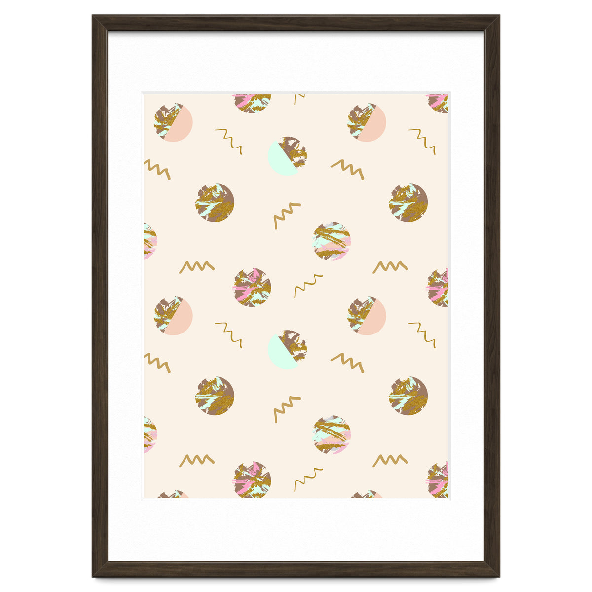 Abstract geometric vector painting