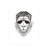 Wild Lion (bw) (Print Only) thumbnail