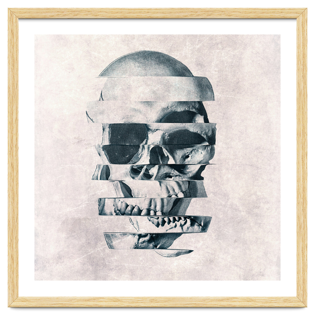 Glitch Skull Mono
