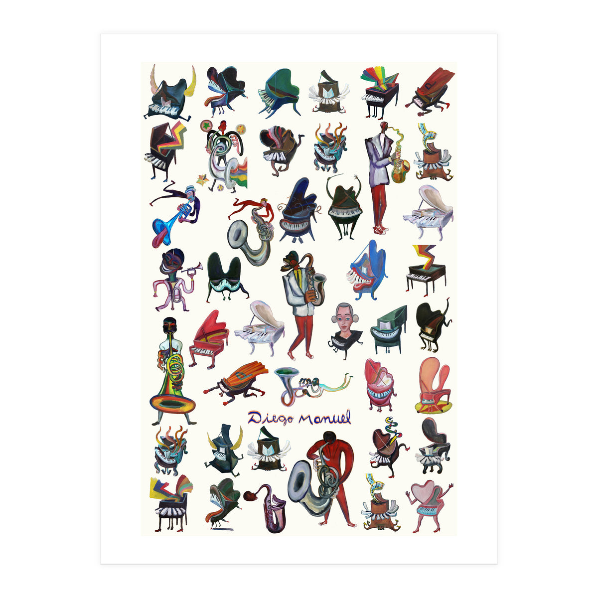 Piano And Jazz (Print Only)