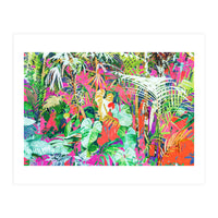 Find Me Where The Tropical Things Are | Jungle Botanical Palm Colorful Painting (Print Only)