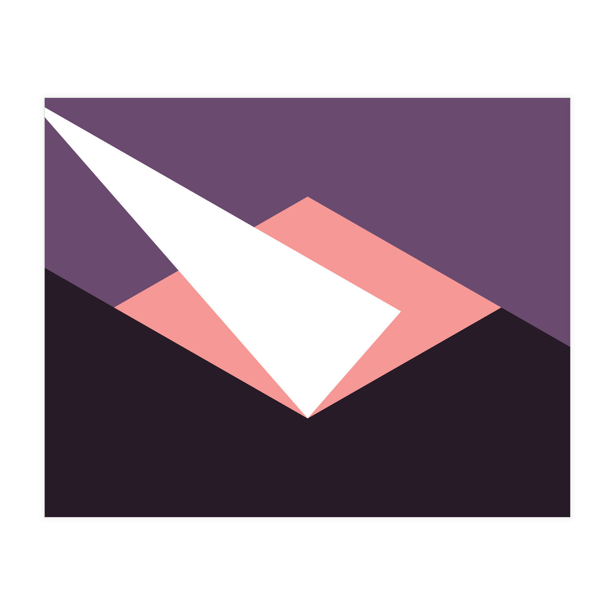 Geometric Shapes No. 59 - pink & purple (Print Only)