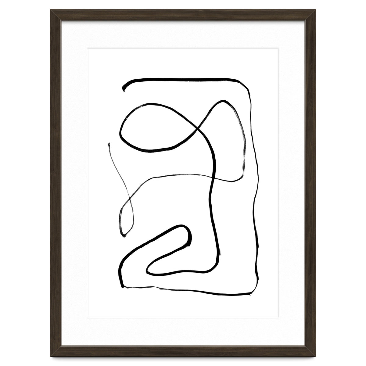 Mid-Century Line Art Print #2