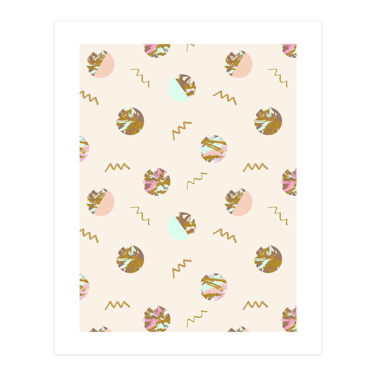 Abstract geometric vector painting (Print Only)