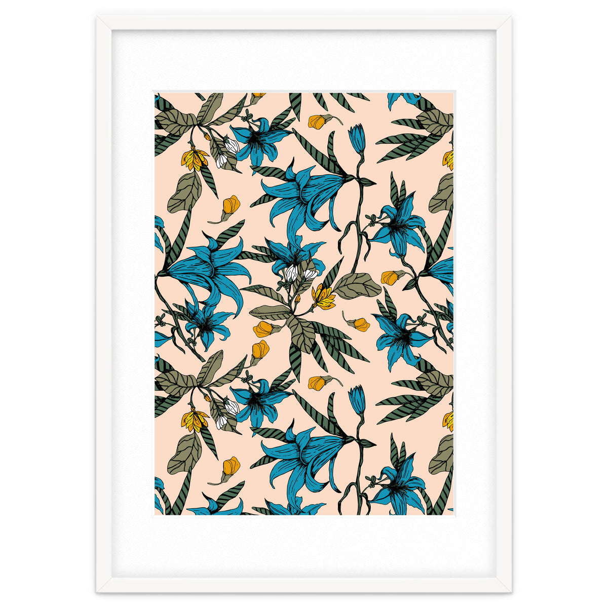 Blooming blossoms bluish I