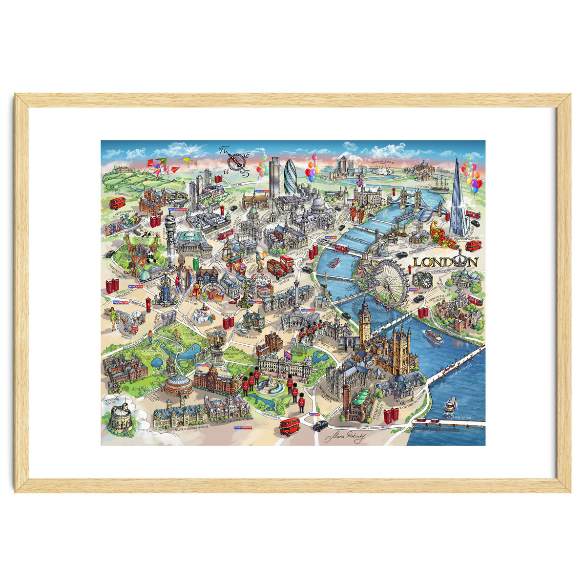 London Map Illustration