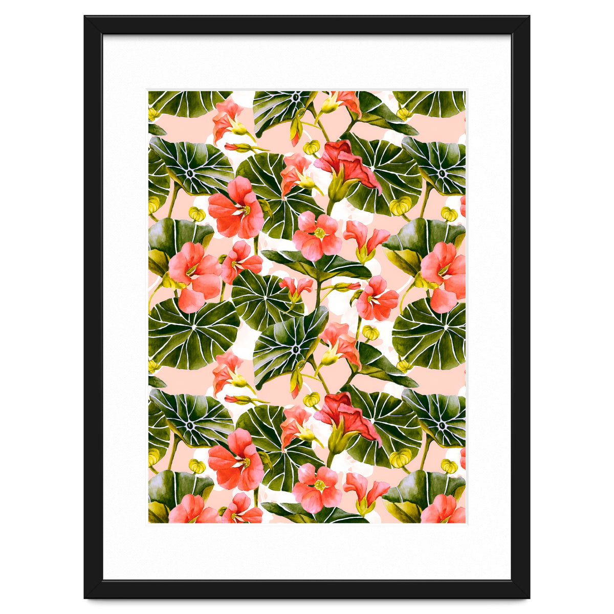 Nasturtiums watercolor 03