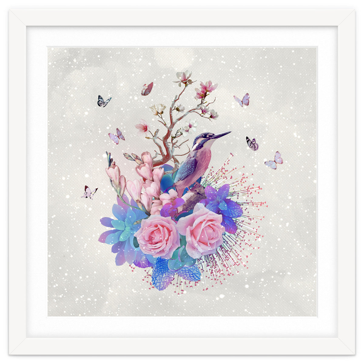 Floral Alcedo Atthis