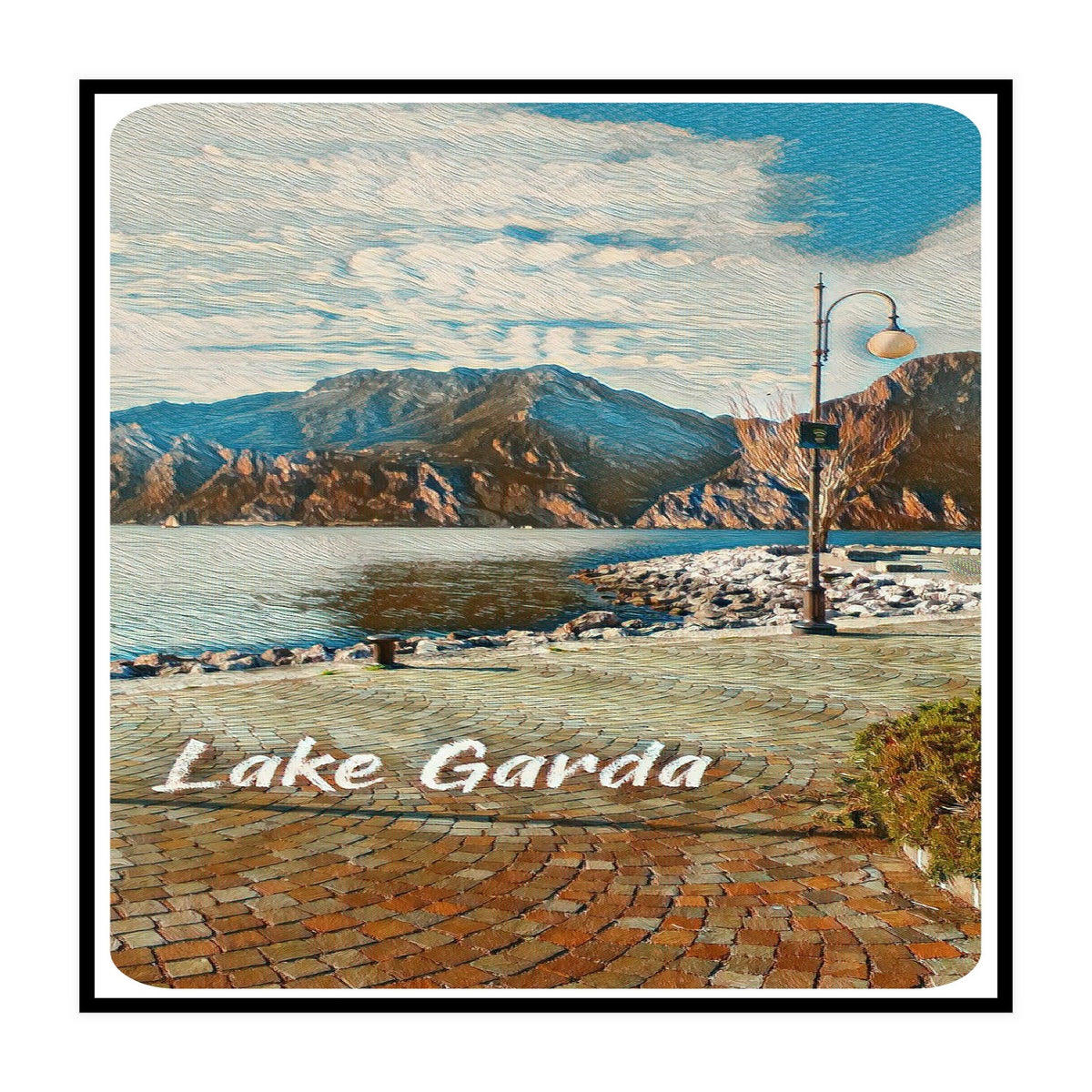 Calm Day On Lake Garda (Print Only)
