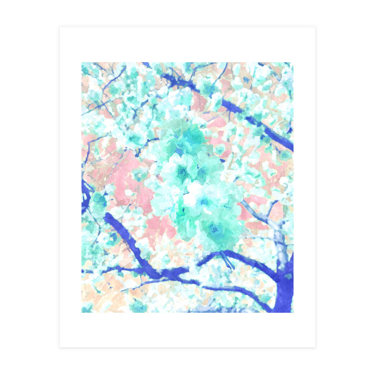 Japanese Blossom Pastel (Print Only)