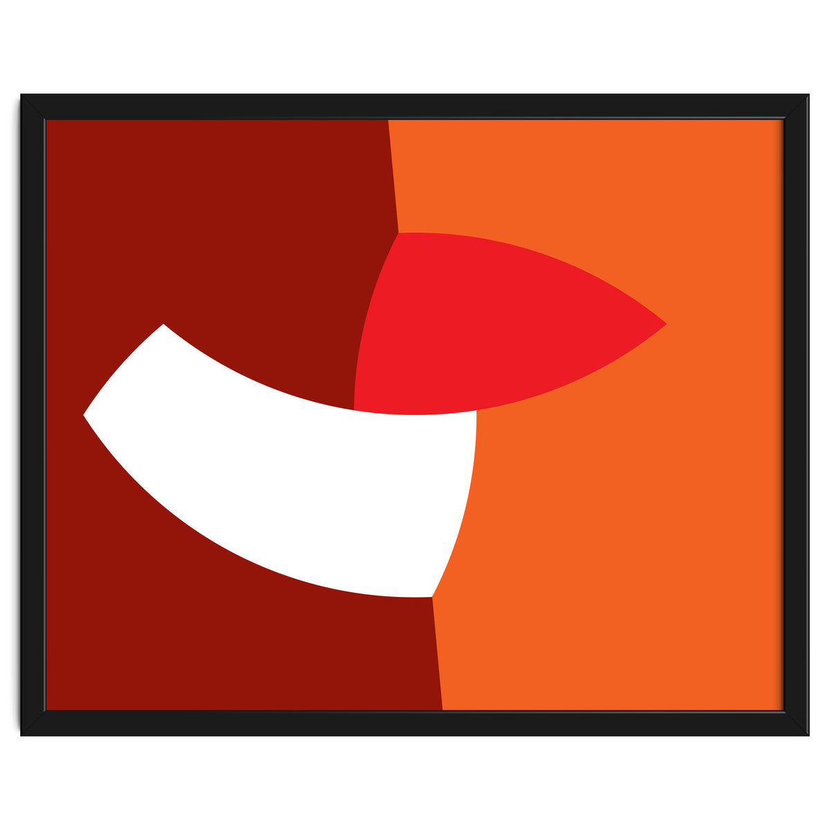 Geometric Shapes No. 66 - orange & reds