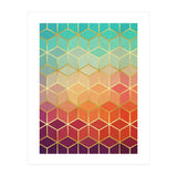Colorful and golden pattern II (Print Only) thumbnail