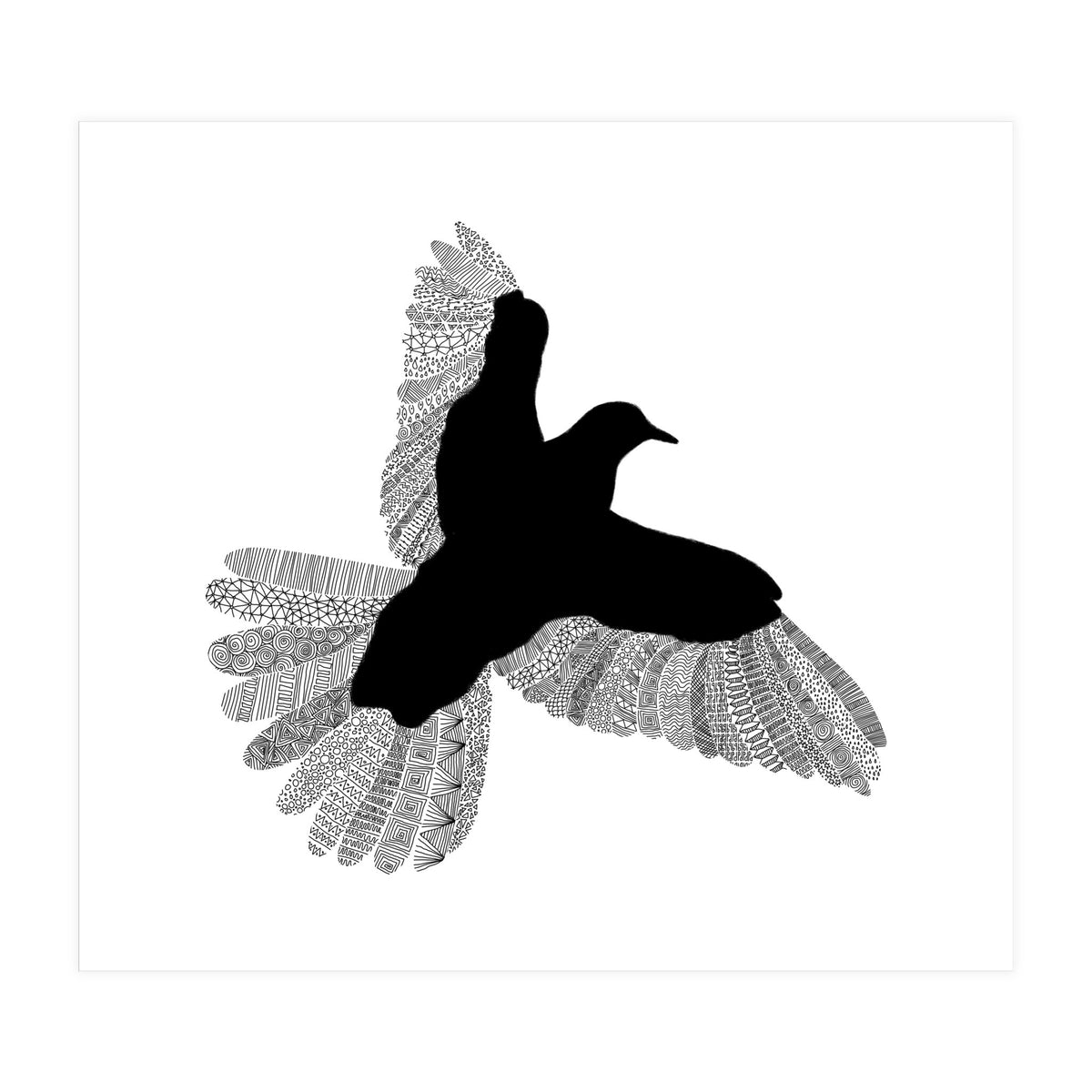Bird White (Print Only)