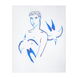 Boy with blue birds (Print Only) thumbnail