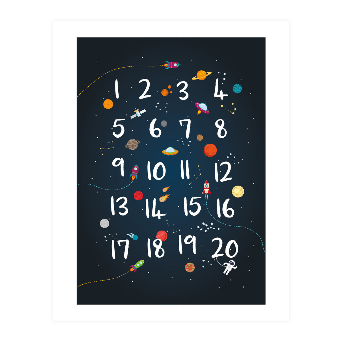Space Numbers (Print Only)