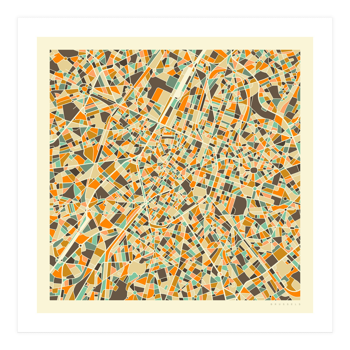 BRUSSELS MAP (Print Only)