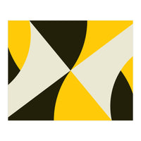 Geometric Shapes No. 4 - yellow, black & white (Print Only)