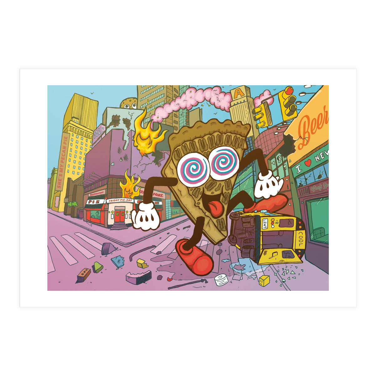 Pecan Psychosis - 12.3% ABV Bourbon Barrel Aged Pecan Maple Stout - Amundsen Brewery (Print Only)