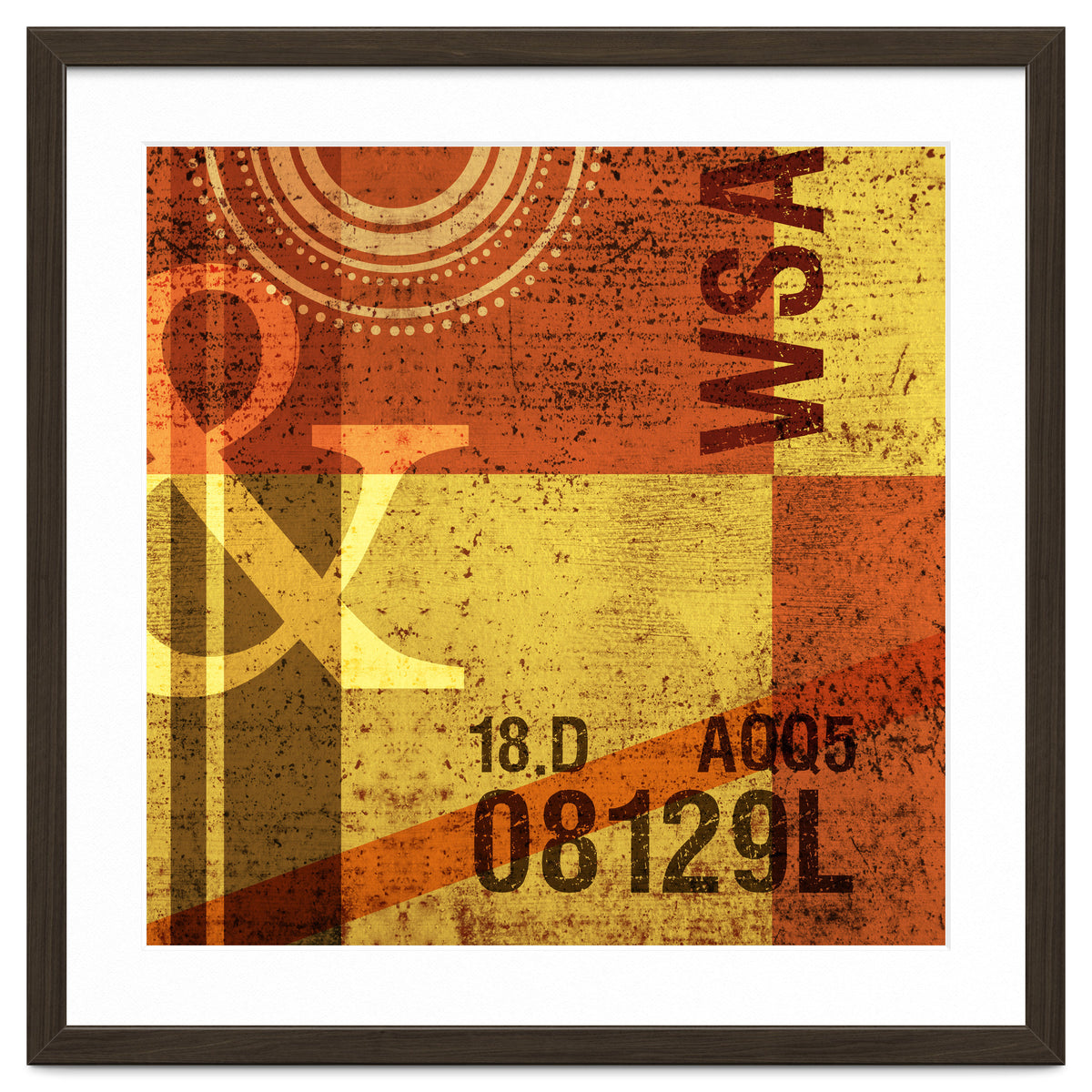 Abstract Industrial Yellow