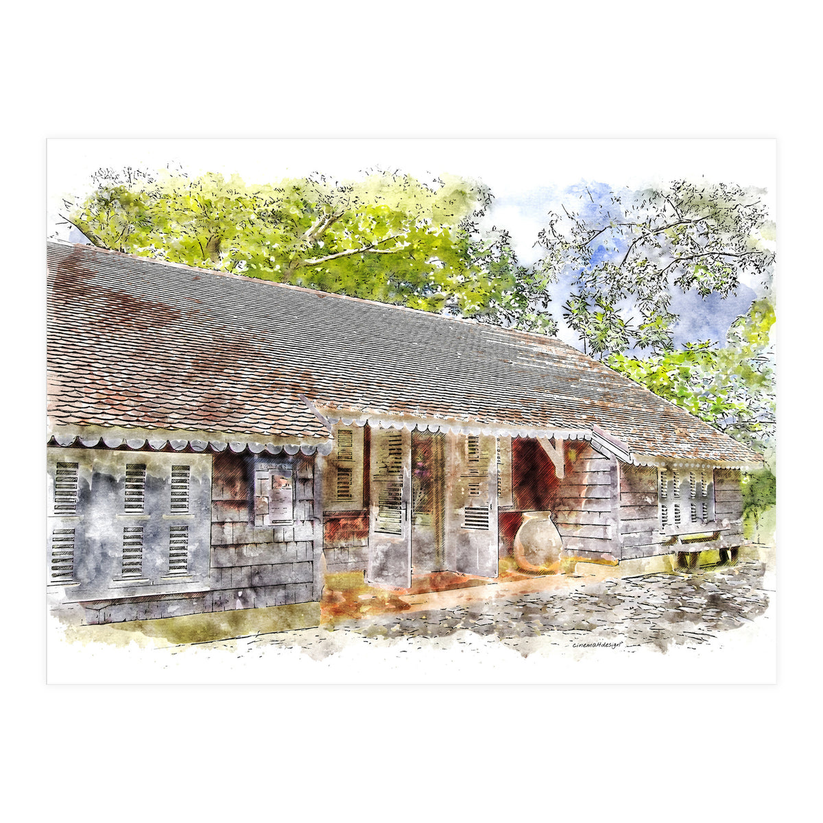 Caribbean Homestead (Print Only)