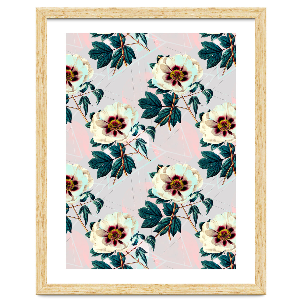 Flowery blooming with geometric