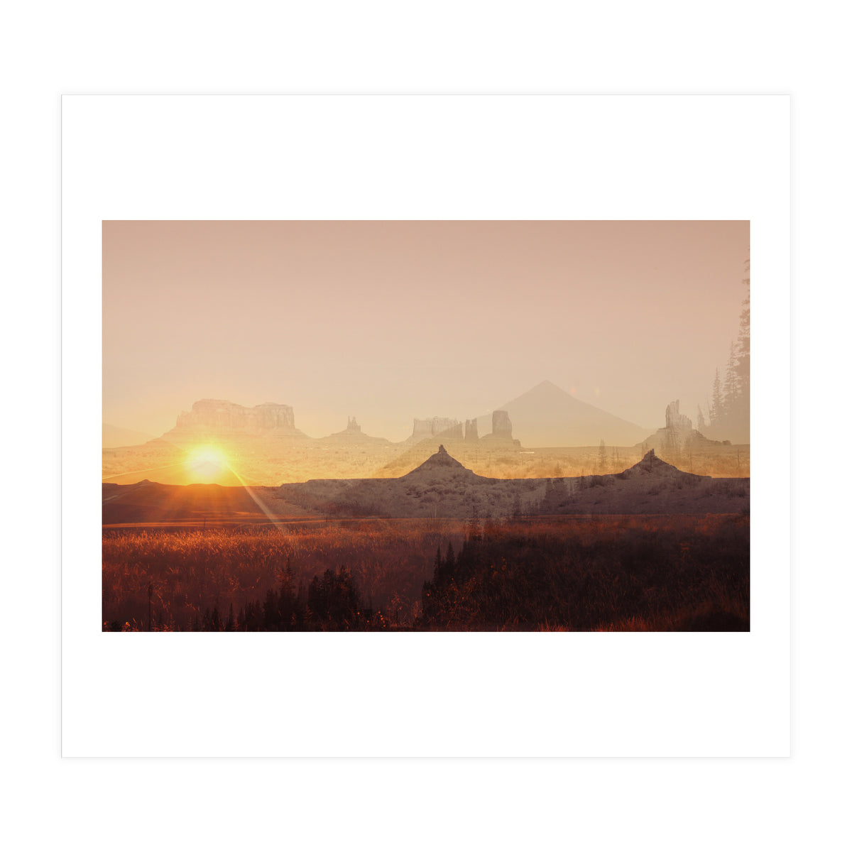 Western America Landscape (Print Only)