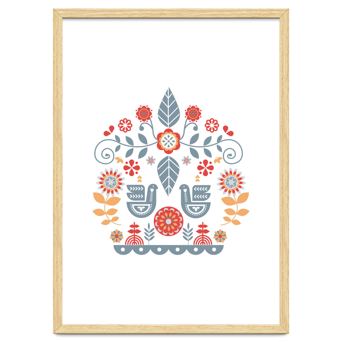 Scandinavian Folk Art Pattern