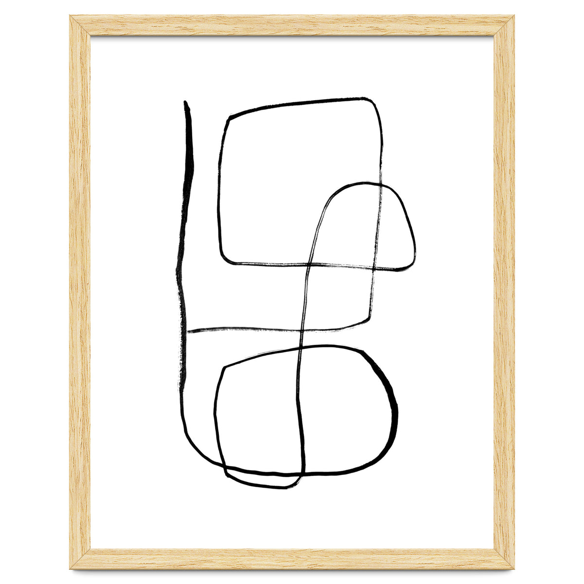 Mid-Century Line Art Print #3