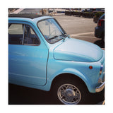 Pale blue Fiat 500 (Print Only) thumbnail