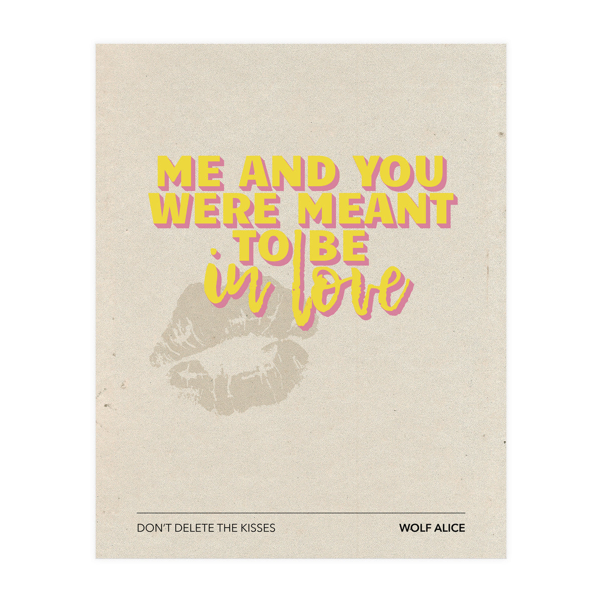 Wolf Alice - Don't Delete The Kisses (Print Only)