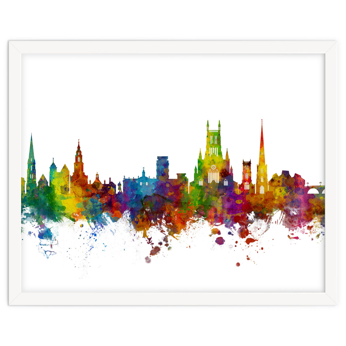 Worcester England Skyline